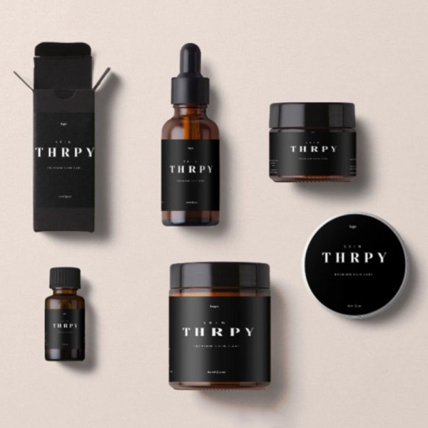 Custom Black Skin Care Packaging Boxes for Skincare Oil Bottles and Containers
