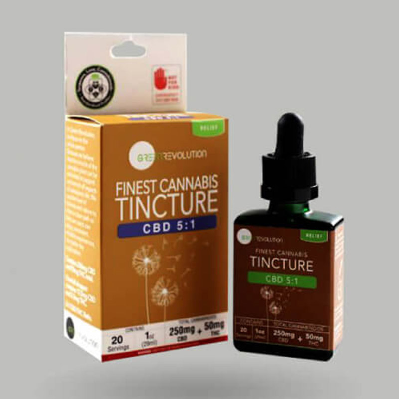 Custom Tincture Bottle Packaging Boxes with Hanging Tab Wholesale