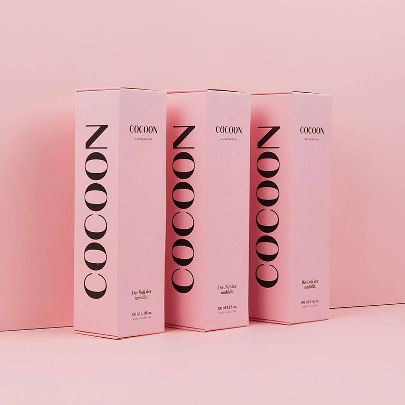 Custom Pink Packaging Boxes for Cosmetic Skincare Bottles