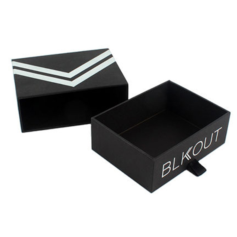 Custom Black Small Cardboard Drawers Gift Boxes Wholesale