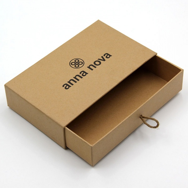 Custom Logo Printing Kraft Drawer Box