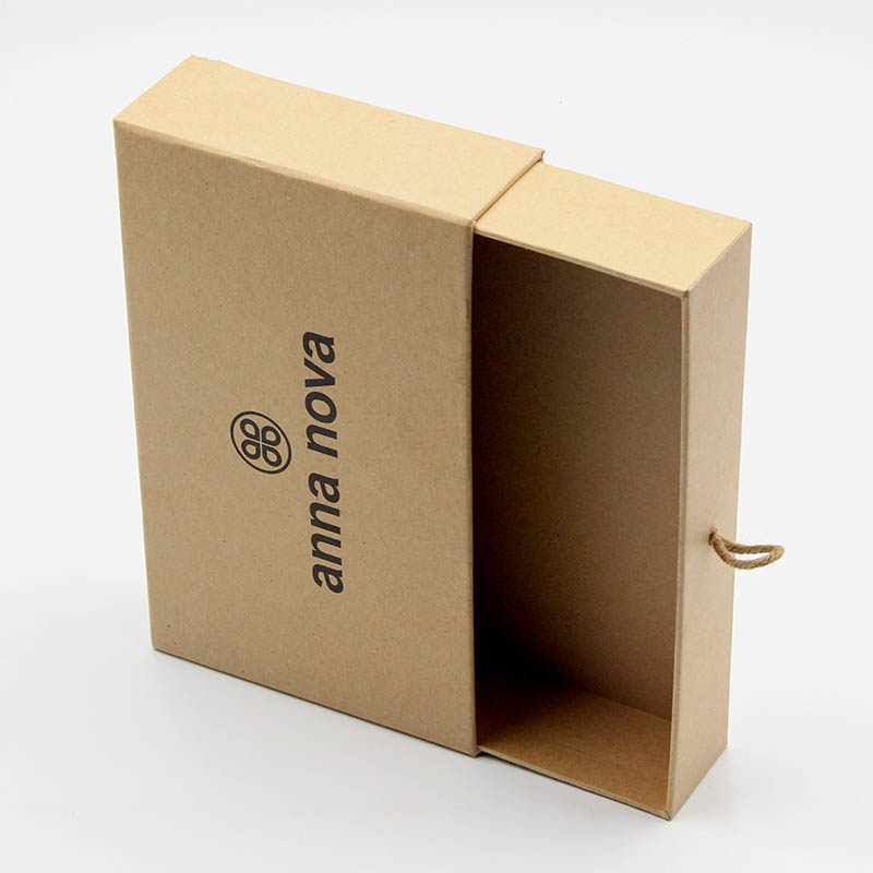 Custom Logo Printing Kraft Drawer Box