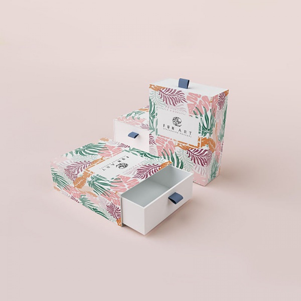 Custom Paper Drawer Box Packaging with Colorful Printing