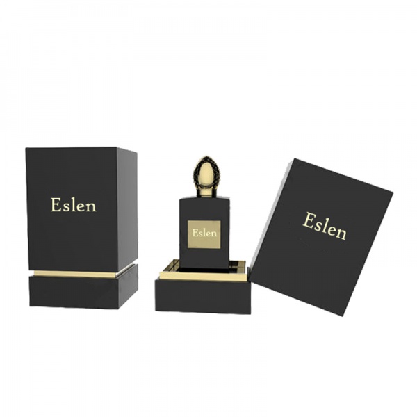 Black Cardboard Boxes with Lids for Perfume Bottle Packaging