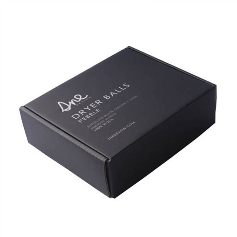 Custom Matte Black Mailer Boxes with Glossy Spot UV Printing