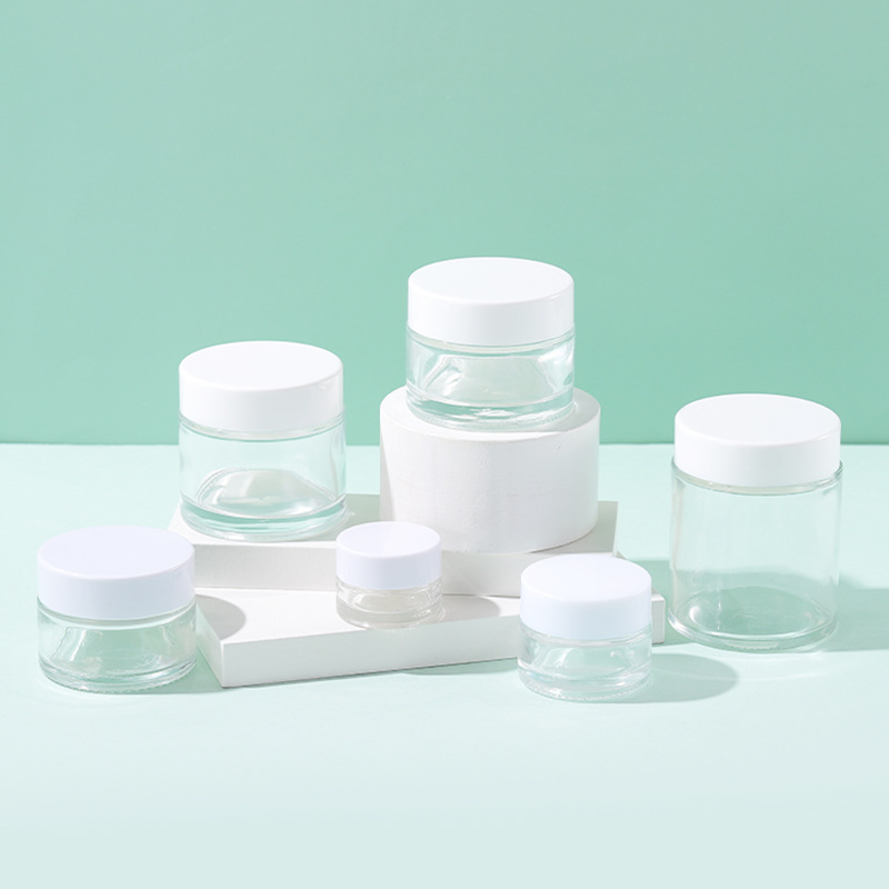 Wholesale Glass Jar Containers with Lids 1oz 2oz 3oz 1 2 3 ounce 5ml 10ml 15ml 20ml 30ml 50ml 60ml 100ml 5 10 15 30 50 100 ml