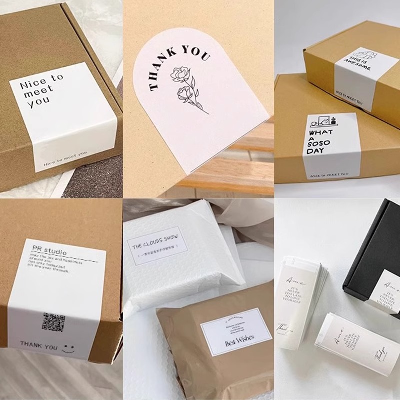 Custom Safe Secure Sealing Labels Stickers for Mailer Packagings 