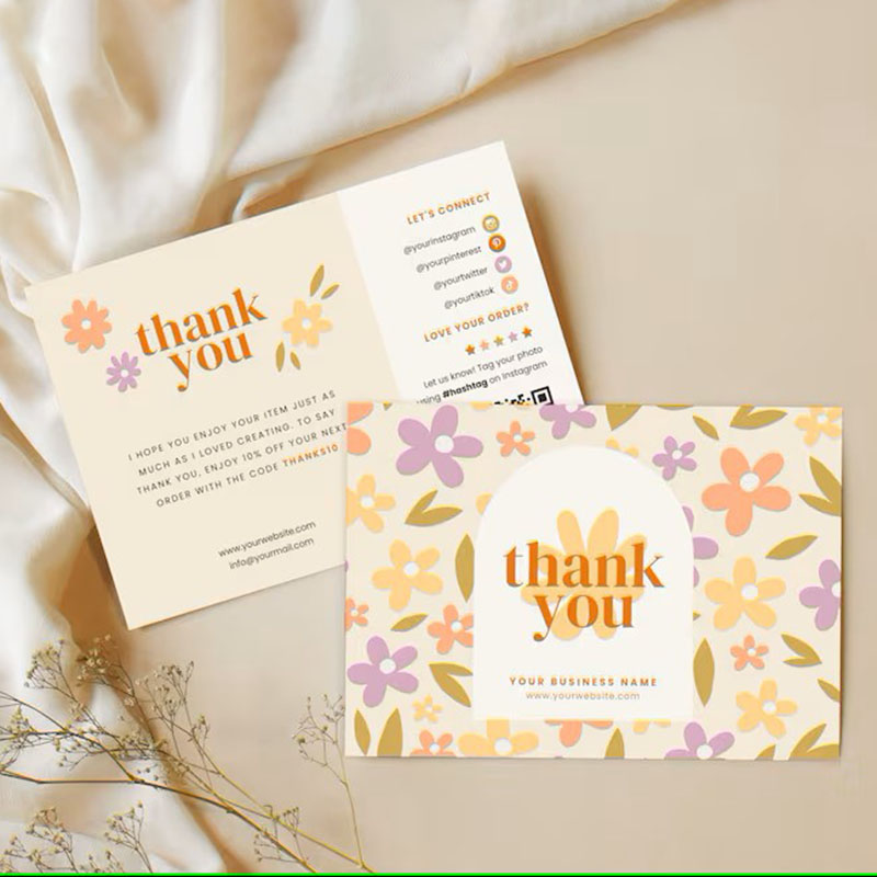 Custom Business Customer Thank You Cards Paper Cards