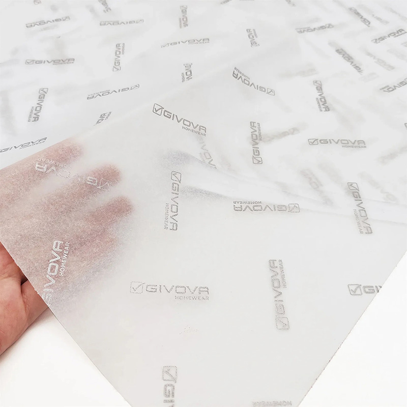Custom Waxed Tissue Paper with Logo Printing for Packaging Wrapping