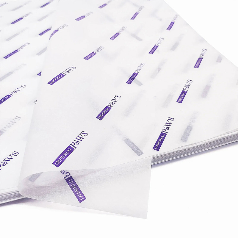 Custom Waxed Tissue Paper with Logo Printing for Packaging Wrapping