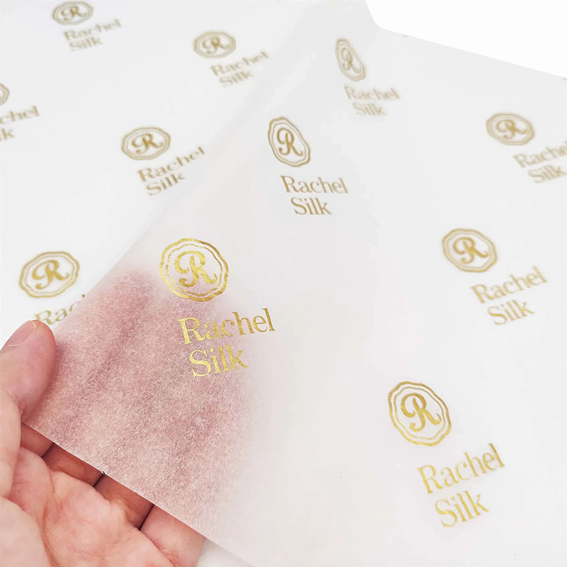 Custom Waxed Tissue Paper with Logo Printing for Packaging Wrapping
