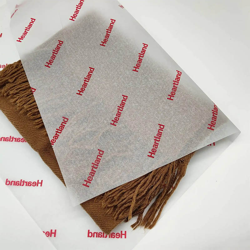 Custom Waxed Tissue Paper with Logo Printing for Packaging Wrapping