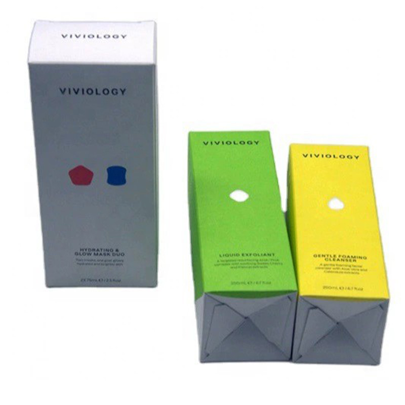 Custom Tuck Top Crash Auto Lock Bottom Boxes for Skincare Brand Autolock Packaging Folding Cartons