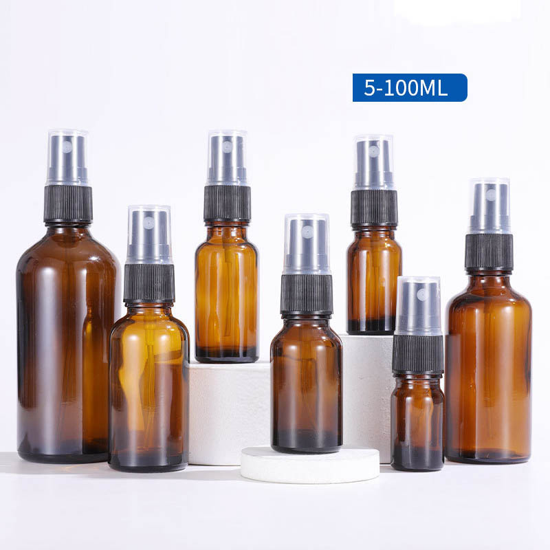 Empty Glass Spray Bottles with Sprayer 1 2 3 4 OZ Ounce 5ml 10ml 15ml 30ml 50ml 60ml 100ml 30 50 60 100 ml