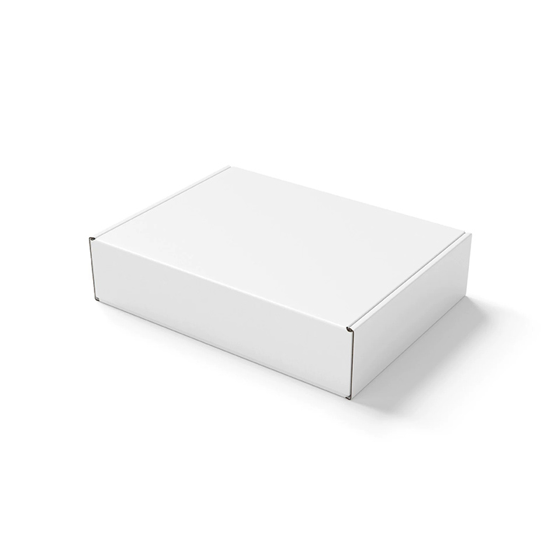 Custom White and Black Cardboard Corrugated Mailer Boxes All Plain Blank Matte Bulk