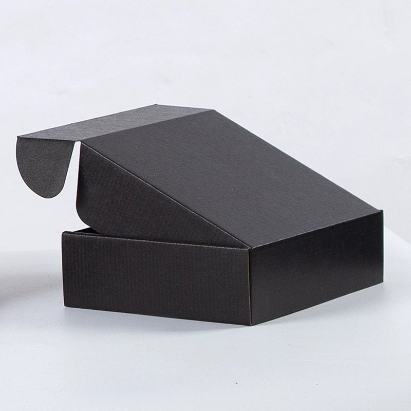 Custom White and Black Cardboard Corrugated Mailer Boxes All Plain Blank Matte Bulk
