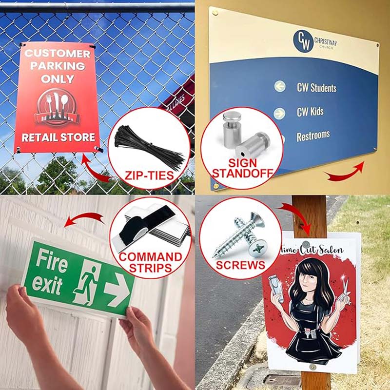 Custom Logo Printing Acrylic Plexiglass Sign Panel Board for Company Name Business Building Office Door Wall Shop Store Clear Frosted