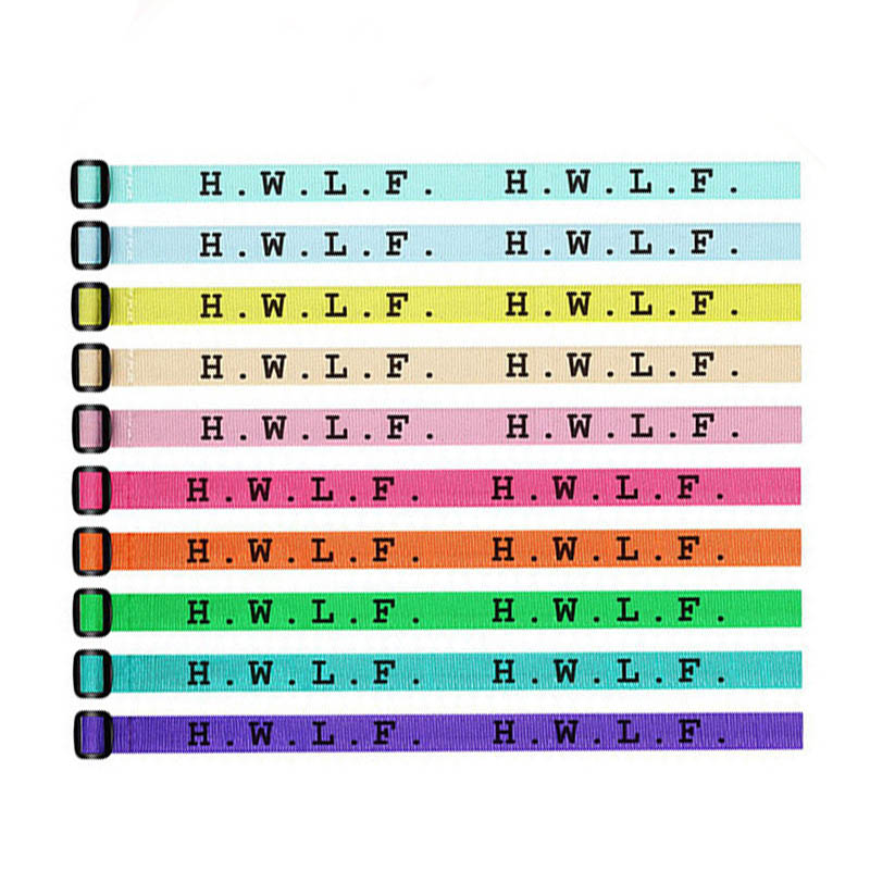 Custom Bulk WWJD Bands HWLF Bracelet Woven Adjustable Wristband for Christian Women Men Pink Rainbow White Black Blue Green Cheap