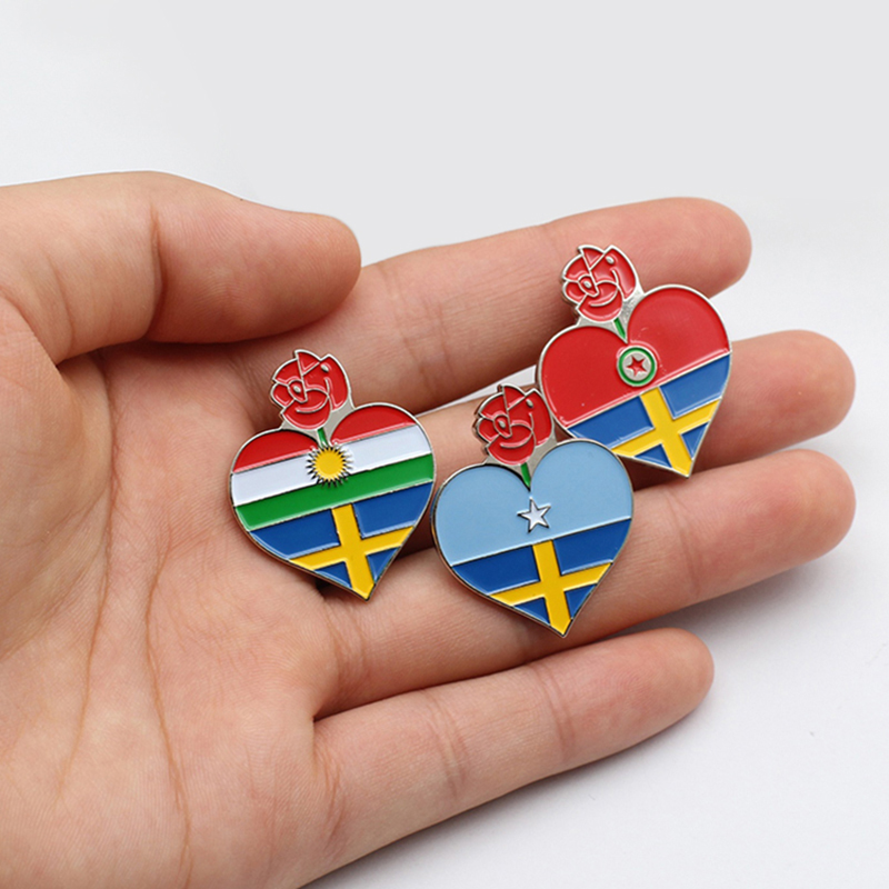 Custom Made Die Cast Metal Enamel Lapel Pins Badges Gold Silver Hard Soft Heavy Round Personalised for Sale