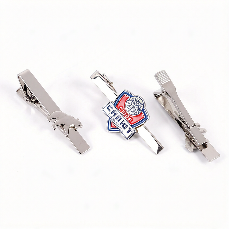Custom Made Metal Tie Bar Clips for Mens Silver Gold Copper Black Red Vintage Antique Luxury Slim Thin Stainless Steel Engraved