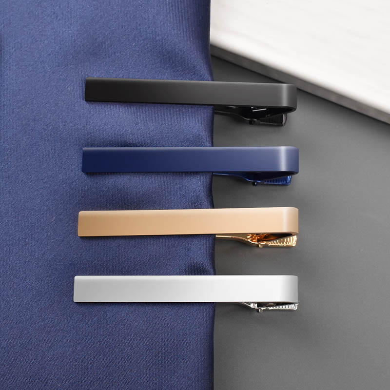Custom Made Metal Tie Bar Clips for Mens Silver Gold Copper Black Red Vintage Antique Luxury Slim Thin Stainless Steel Engraved