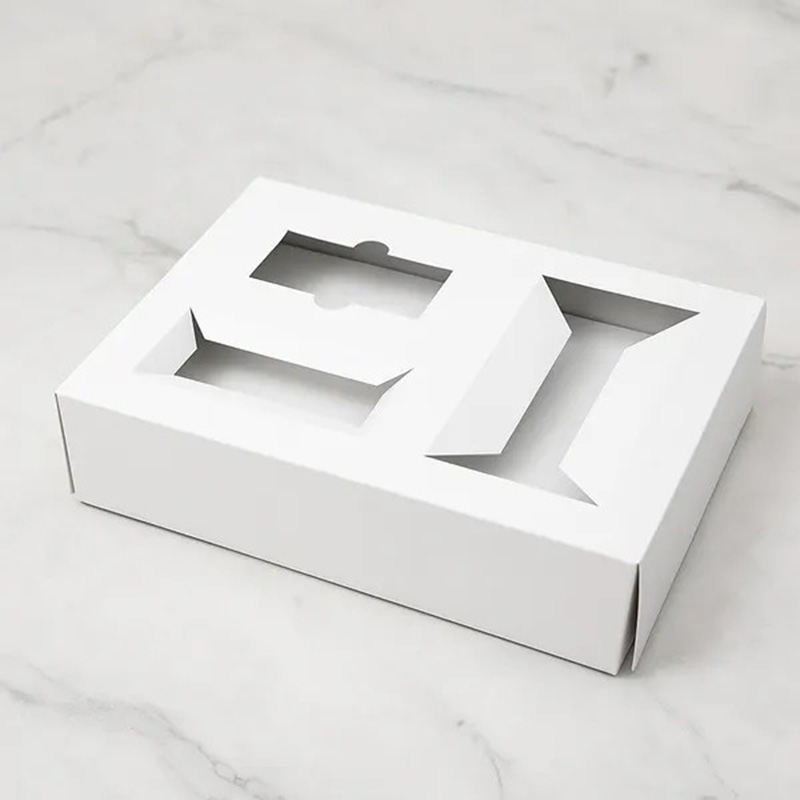 Custom Die Cut Paperboard Corrugated Cardboard Inserts for Mailer Boxes Shipping Carton Packaging Kraft Black