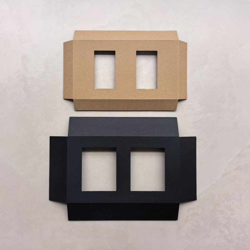 Custom Die Cut Paperboard Corrugated Cardboard Inserts for Mailer Boxes Shipping Carton Packaging Kraft Black