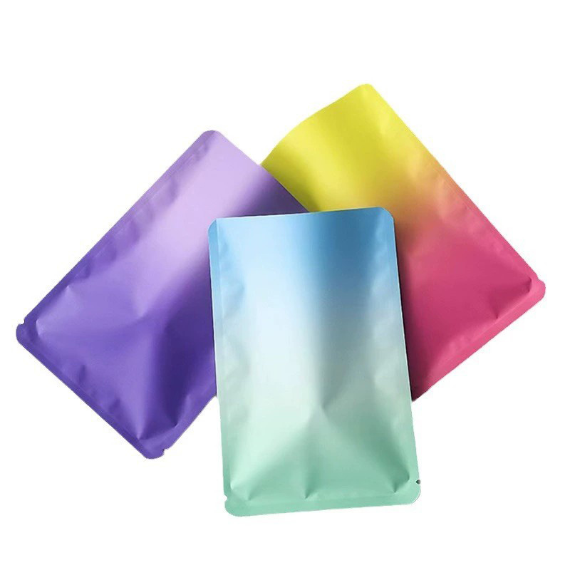 Custom Printed Metallized Heat Seal Mylar Aluminum Foil Pouches Bags for Sample Packaging Small Packets Sachet Silver Gold