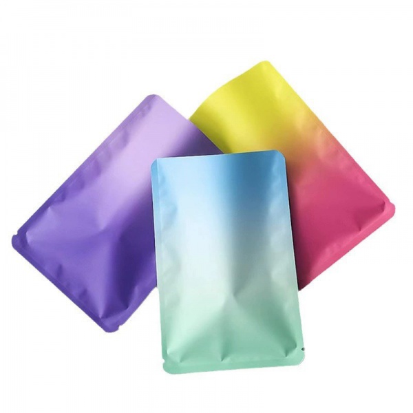 Custom Printed Metallized Heat Seal Mylar Aluminum Foil Pouches Bags for Sample Packaging Small Packets Sachet Silver Gold