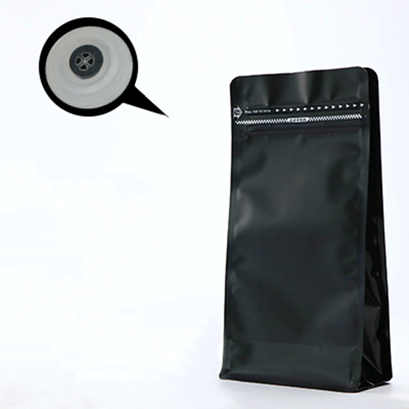 Aluminum Foil Stand Up Coffee Bags Zipper Mylar Barrier Pouches With Valve Resealable Wholesale