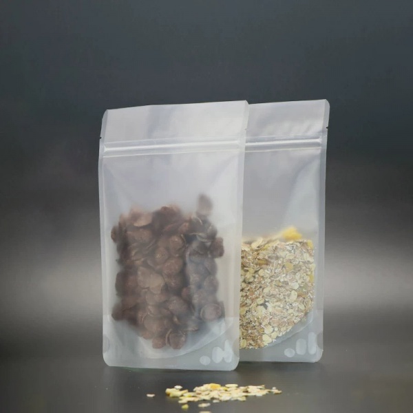 Plastic Frosted Stand Up Pouches Bags Packaging with Resealable Ziplock