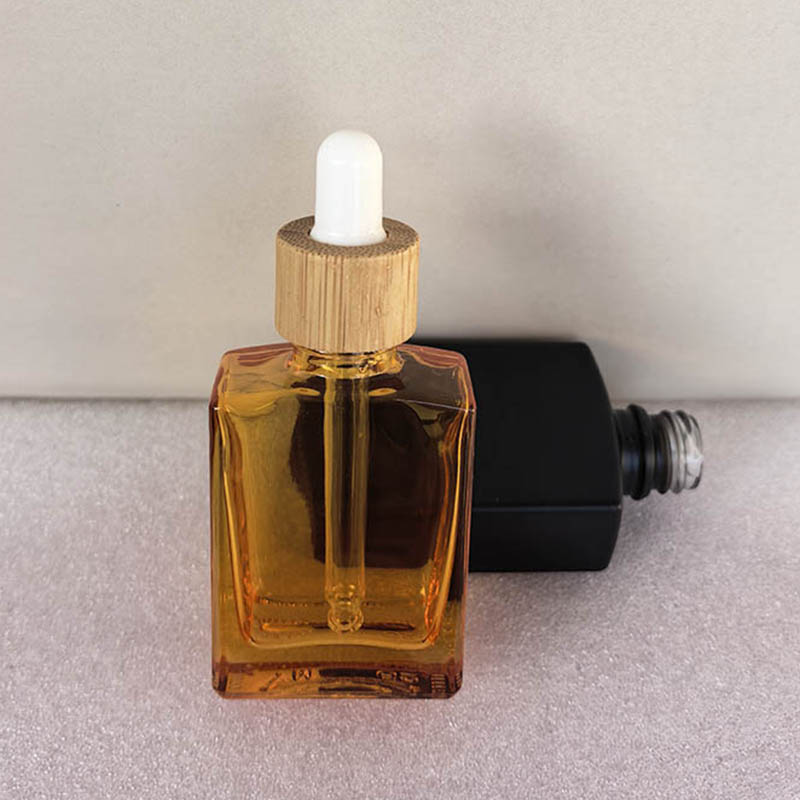 30ML Orange Square Glass Dropper Bottles Wholesale 1 OZ