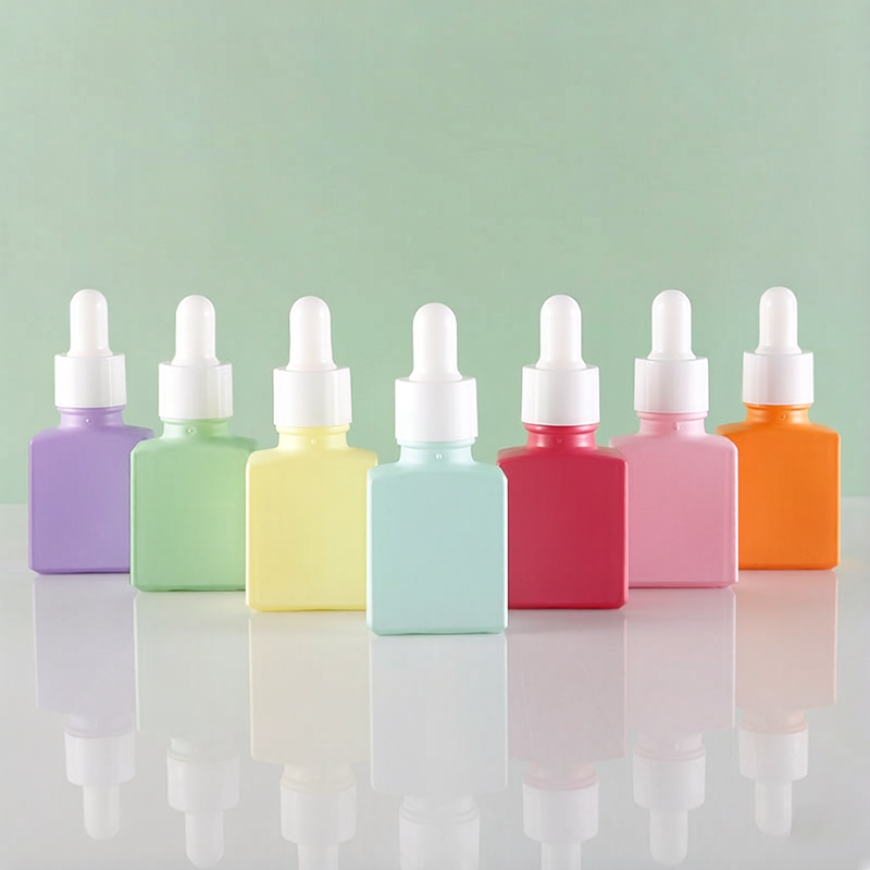 15ML Custom Colored Glass Square Dropper Bottles Wholesale