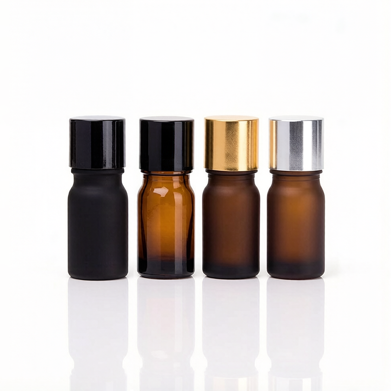 Glass Dropper Bottles with Orifice Reducer Insert Lid Cap Wholesale for Essential Oils 5ML 10ML