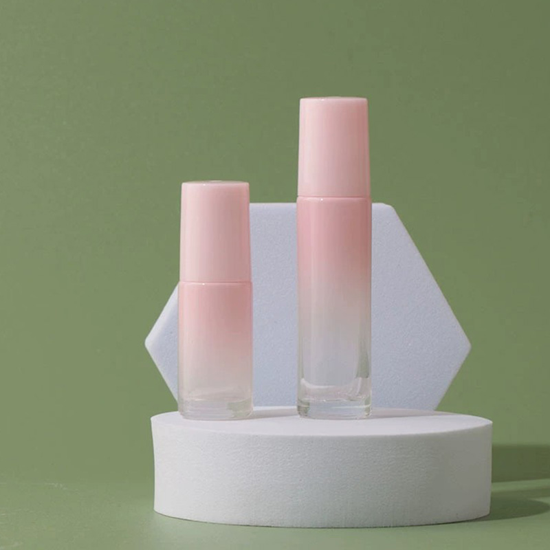 Ombre Colors Glass Essential Oil Roller Bottles Pink White 5ML 10ML