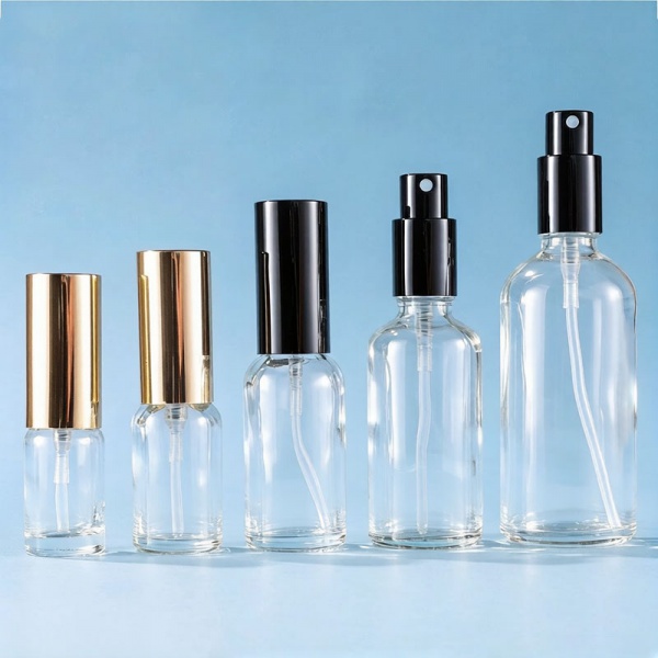 Clear Glass Mist Spray Bottles with Caps 5ML 10ML 15ML 20ML 30ML 50ML 100ML
