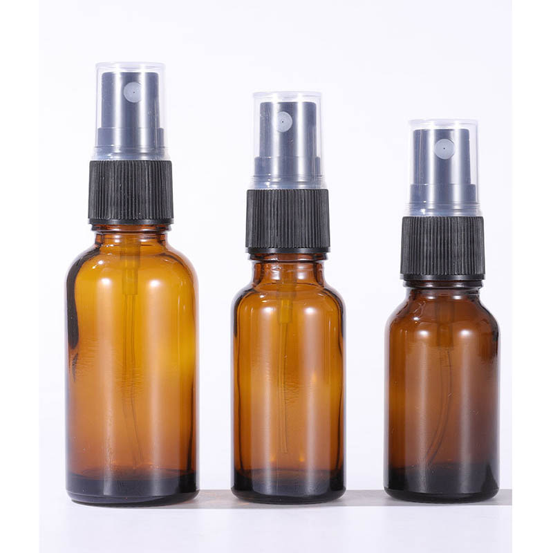Amber Glass Spray Bottles for Essential Oils Wholesale 1 2 4 OZ 5ML 10ML 15ML 30ML 50ML 60ML 100ML 120ML