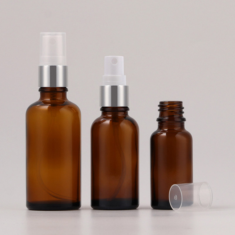 Amber Glass Spray Bottles for Essential Oils Wholesale 1 2 4 OZ 5ML 10ML 15ML 30ML 50ML 60ML 100ML 120ML