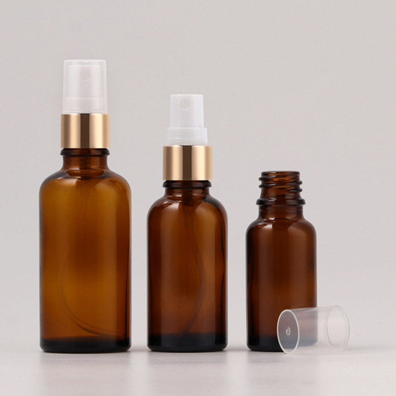 Amber Glass Spray Bottles for Essential Oils Wholesale 1 2 4 OZ 5ML 10ML 15ML 30ML 50ML 60ML 100ML 120ML