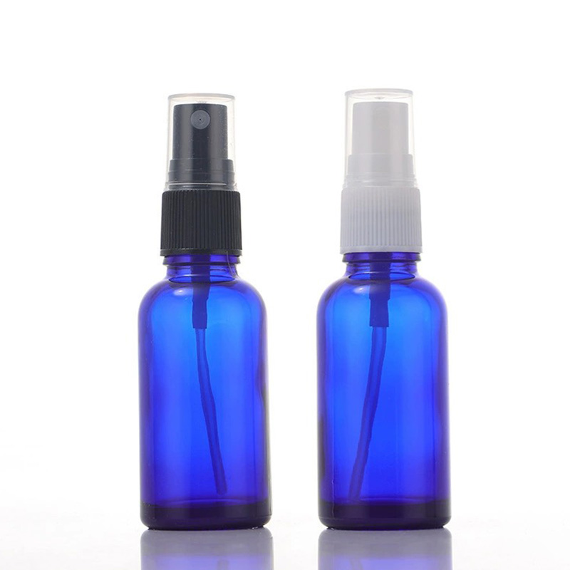 Cobalt Blue Glass Spray Bottles for Essential Oils Wholesale 5ML 10ML 15ML 20ML 30ML 50ML 100ML 1 2 4 OZ