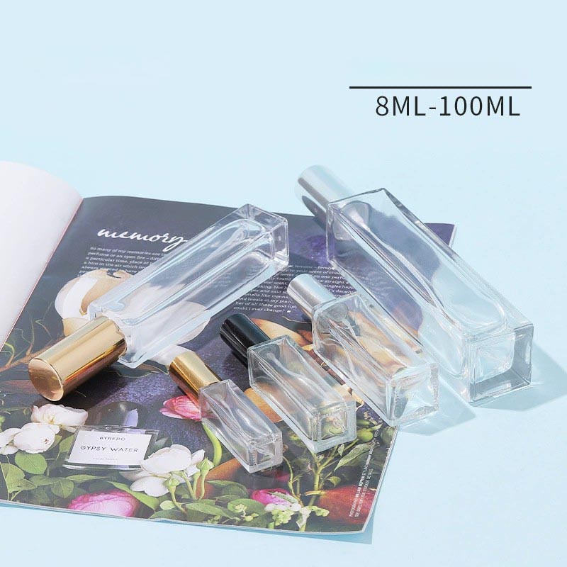 Slim Square Glass Spray Bottles 8ML 20ML 30ML 50ML 100ML