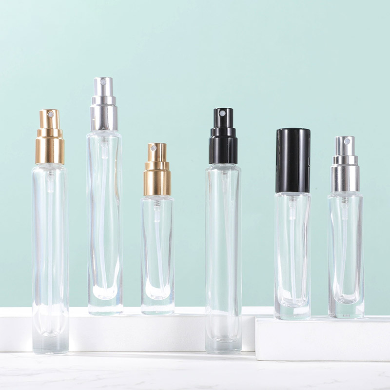 Slim Round Clear Glass Spray Bottles Wholesale 5ML 10ML