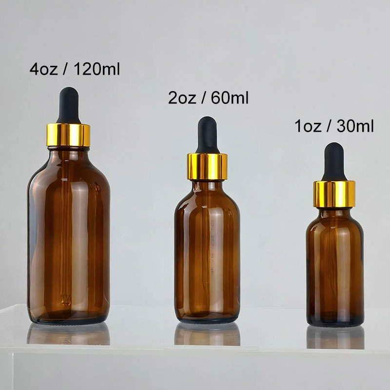 15ML 30ML 60ML 120ML 1OZ 2OZ 4OZ Glass Dropper Bottles Clear Amber Green Cobalt Blue 1 2 4 OZ Ounce 15 30 60 120 ML