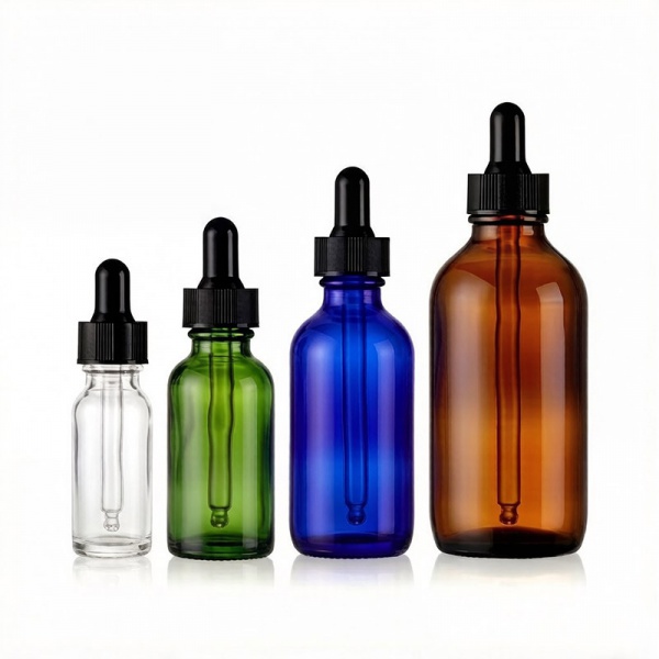 15ML 30ML 60ML 120ML 1OZ 2OZ 4OZ Glass Dropper Bottles Clear Amber Green Cobalt Blue 1 2 4 OZ Ounce 15 30 60 120 ML